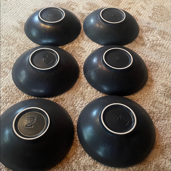 JARS France Tourron Samoa Vert Green Set of 6 Coupe Soup Bowls 7.5” - Picture 3 of 4